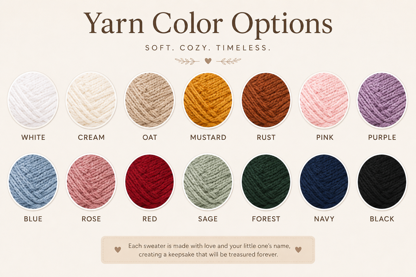 Little Blooms Personalized Knit Sweater