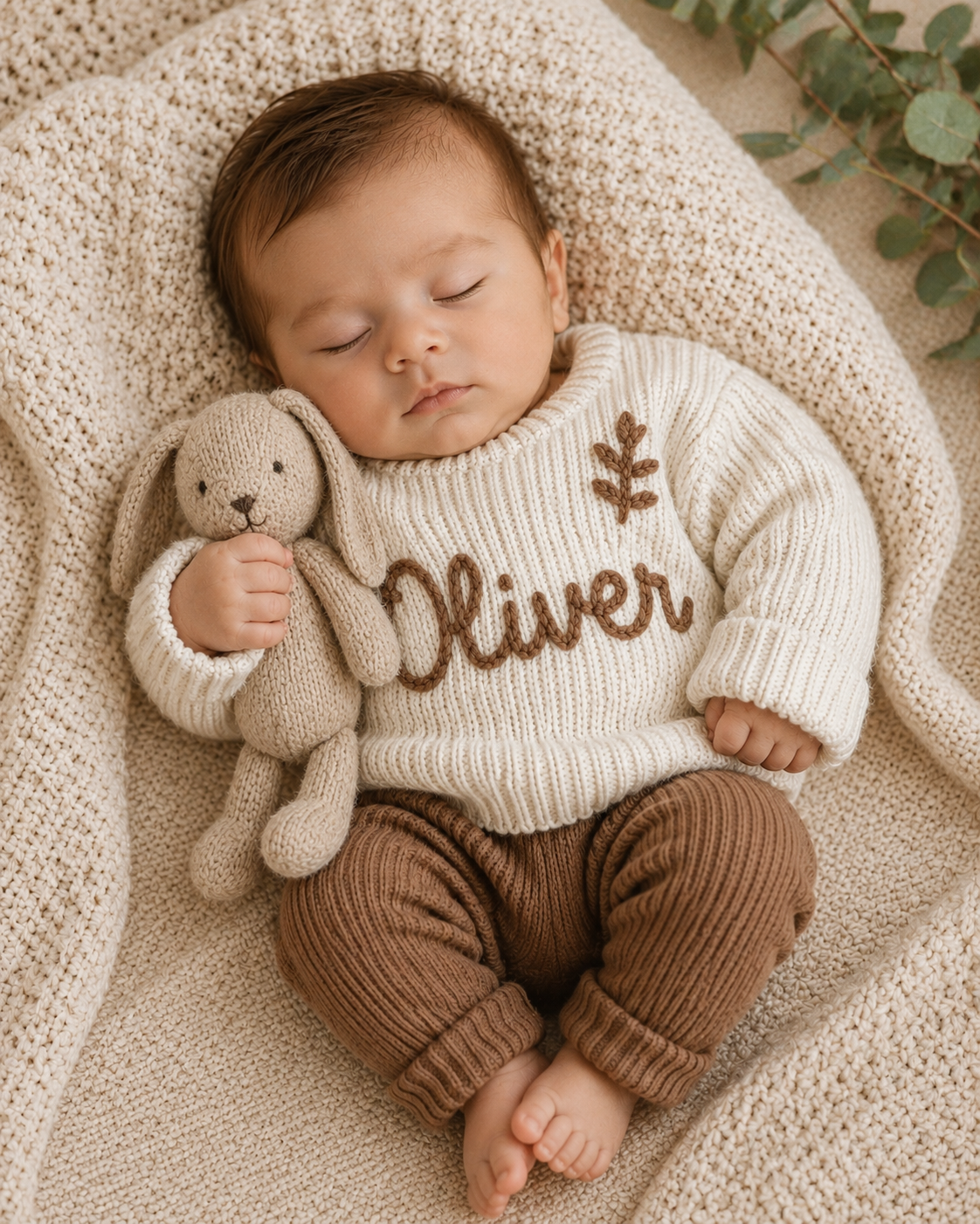 Little Blooms Personalized Knit Sweater