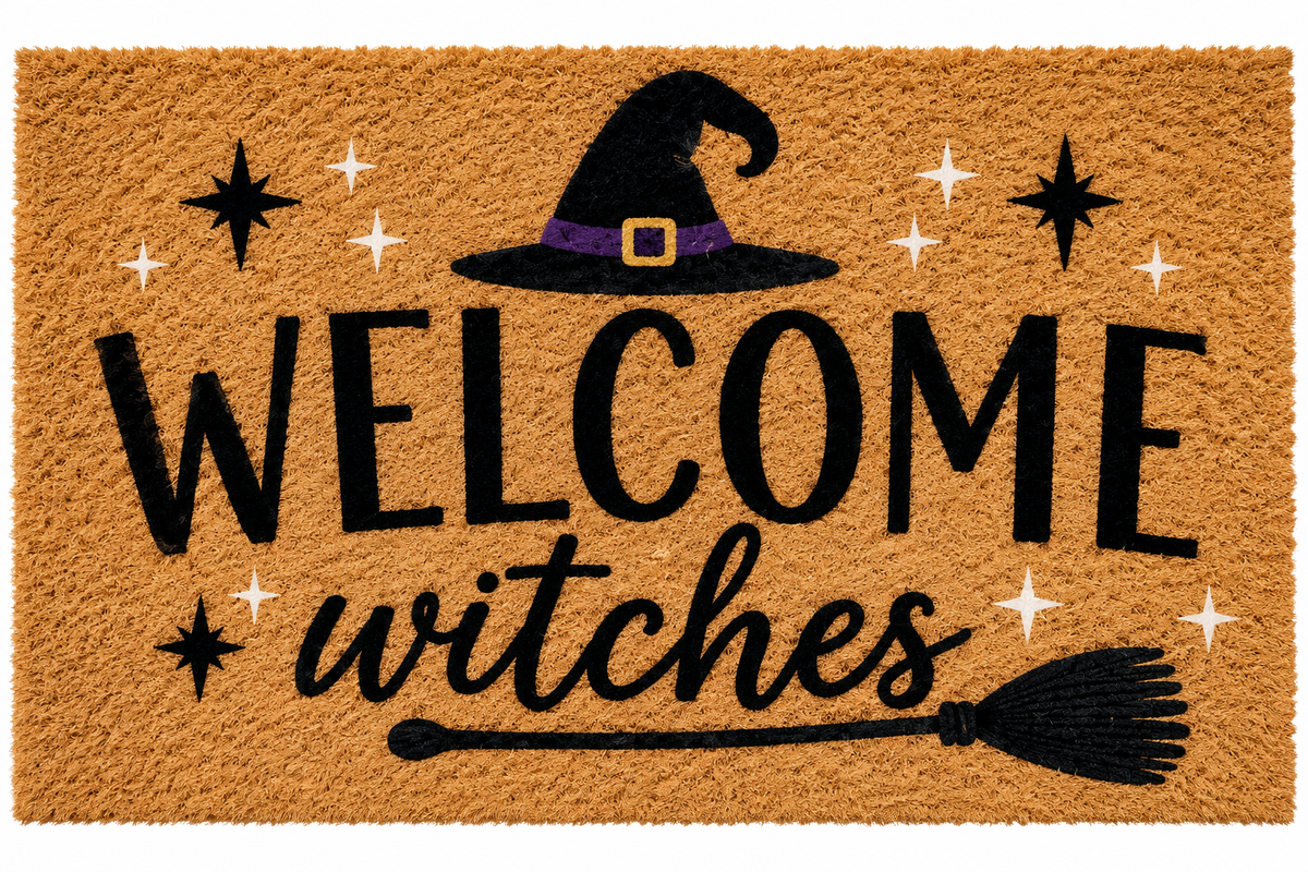 Halloween Door Mat - Welcome Witches