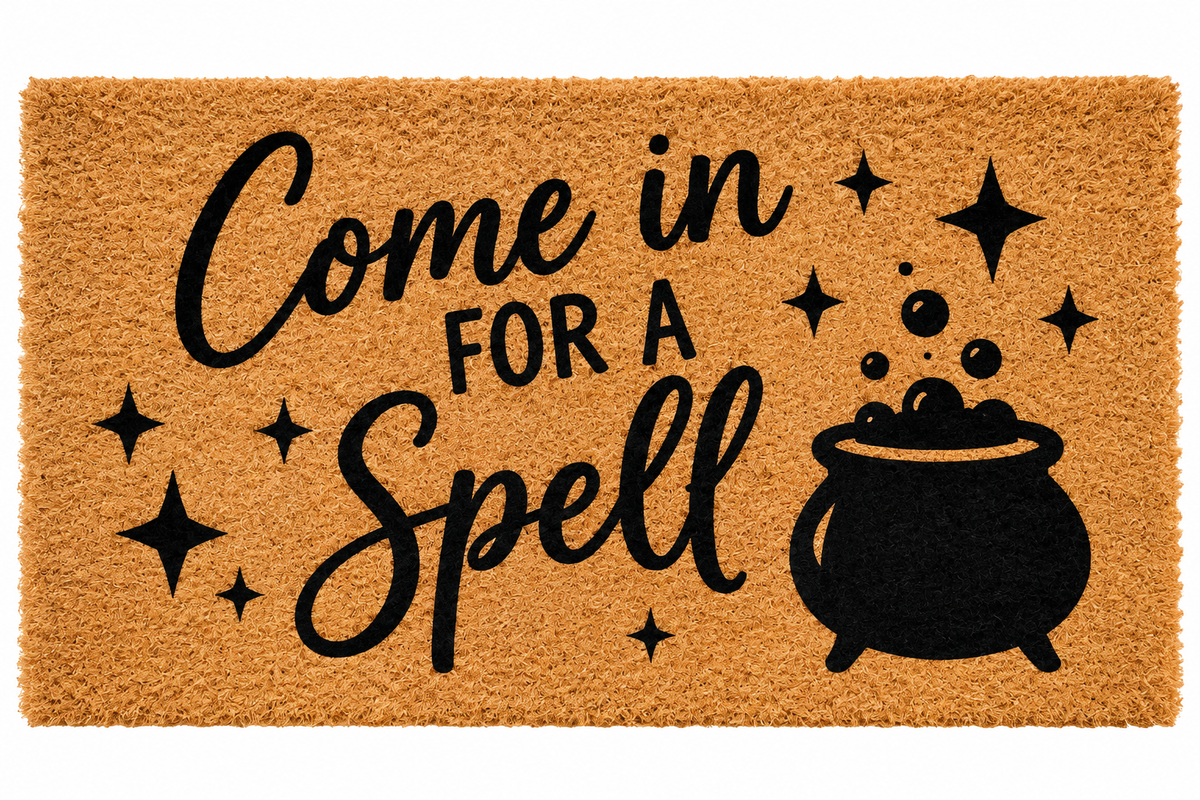 Halloween Door Mat - Come in for a Spell