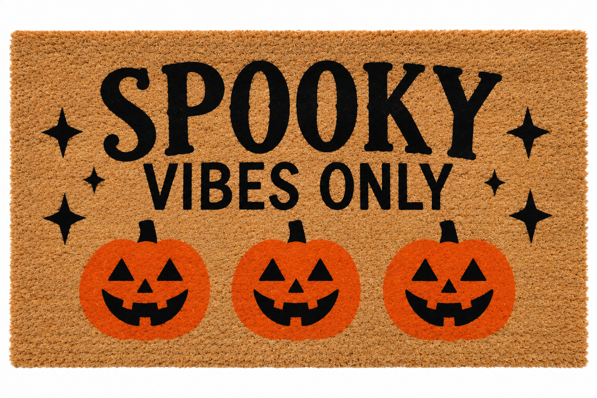 Halloween Door Mat - Spooky Vibes Only