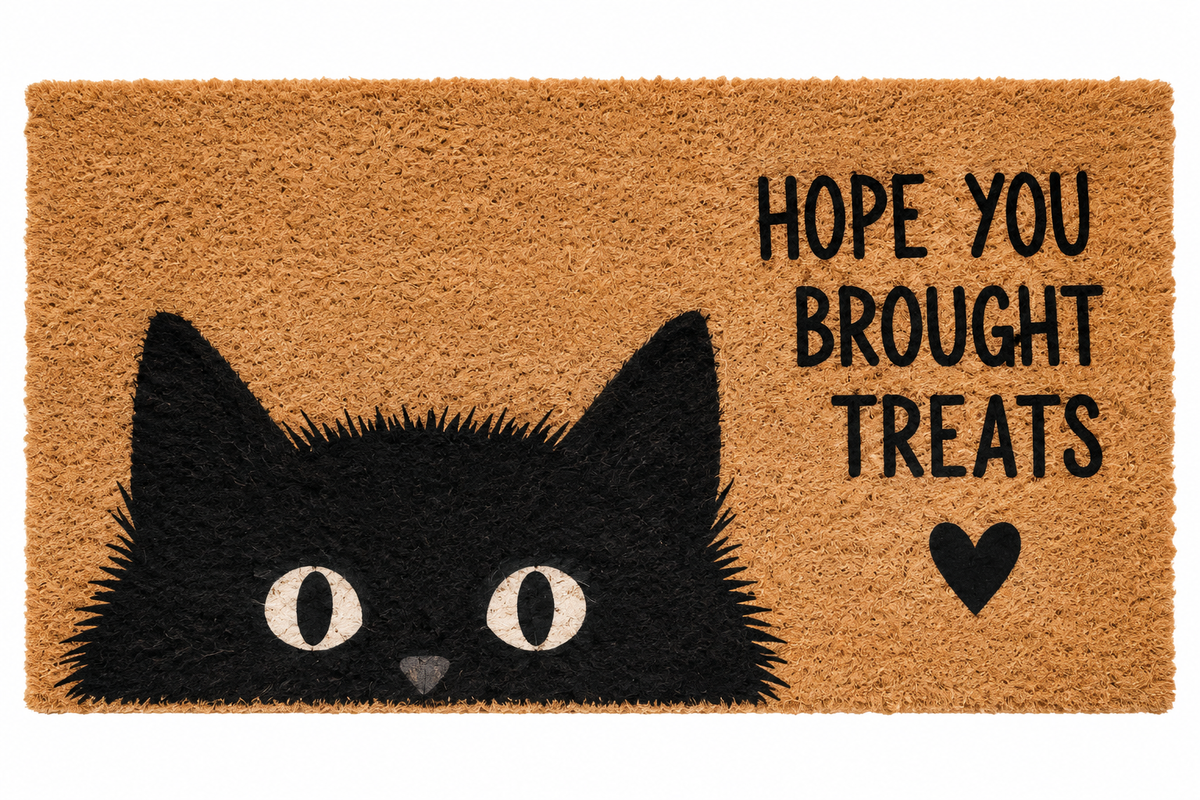 Halloween Door Mat - Hope you brought Treats