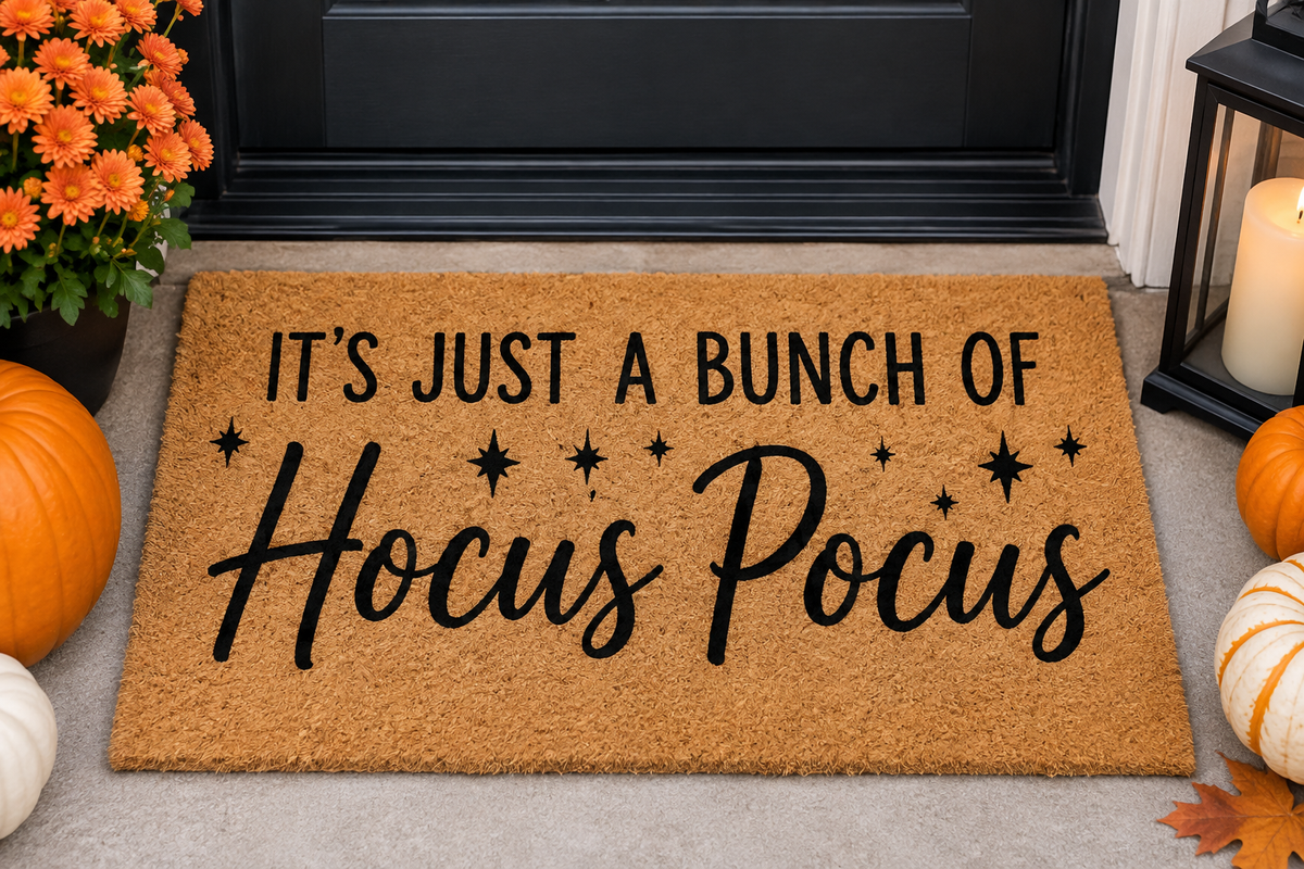 Halloween Door Mat - It's just a bunch of Hocus Pocus