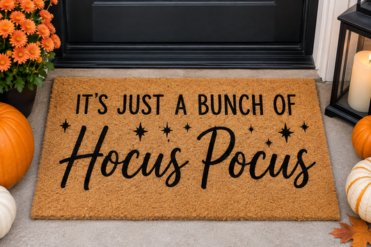 Halloween Door Mat - It's just a bunch of Hocus Pocus
