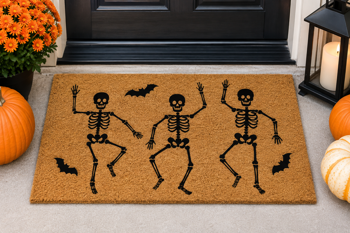 Halloween Door Mat - Skeleton