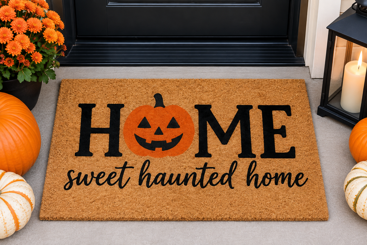 Halloween Door Mat - Home Sweet Haunted Home