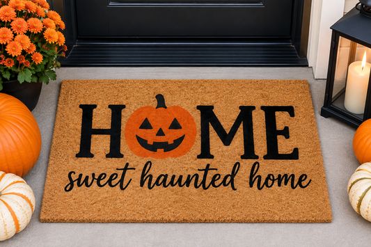 Halloween Door Mat - Home Sweet Haunted Home