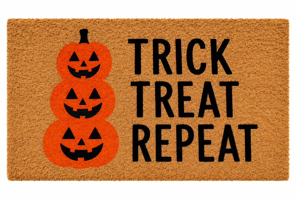 Halloween Door Mat - Trick Treat Repeat