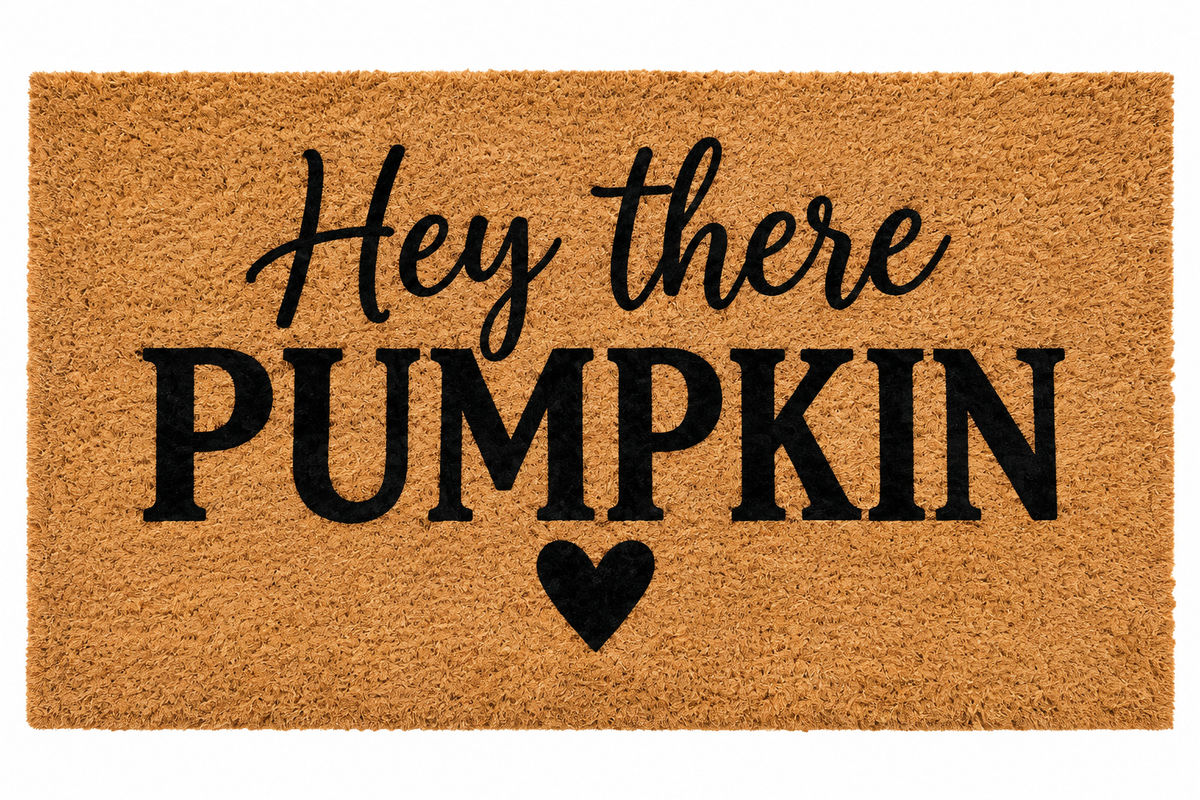 Halloween Door Mat - Hey There Pumpkin