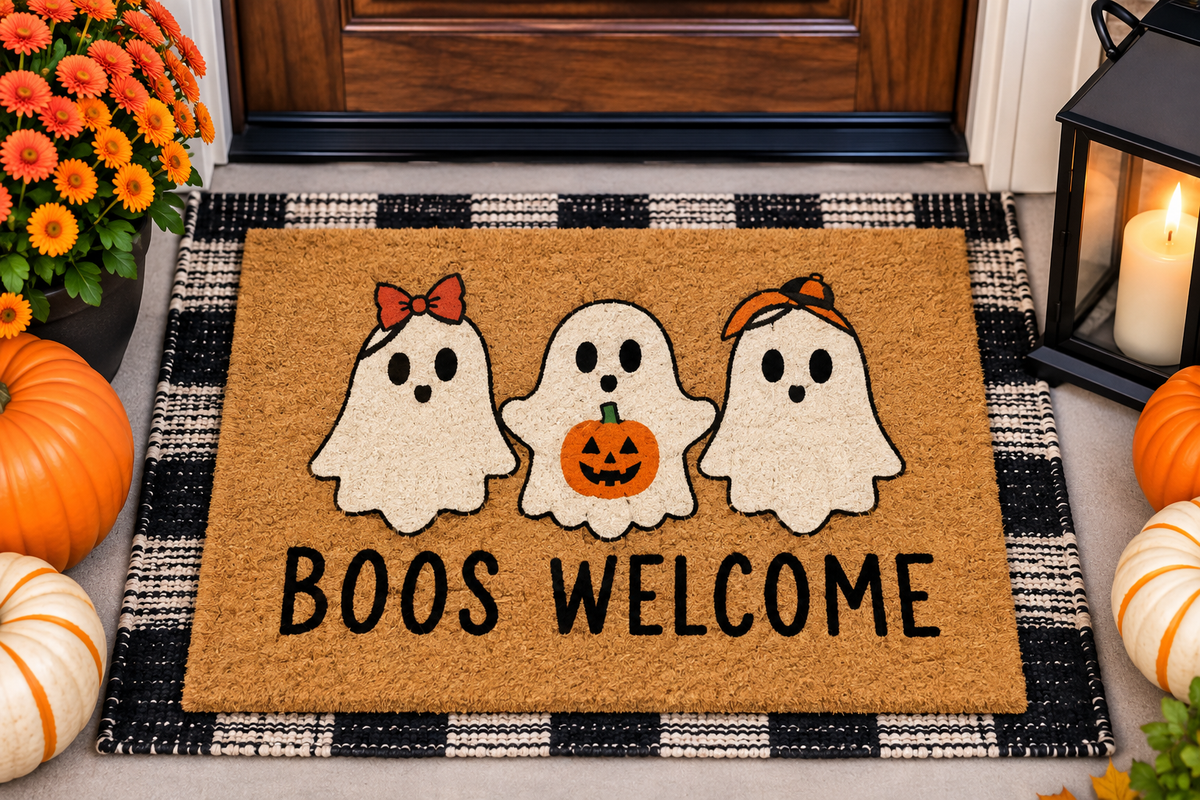 Halloween Door Mat - Boos Welcome