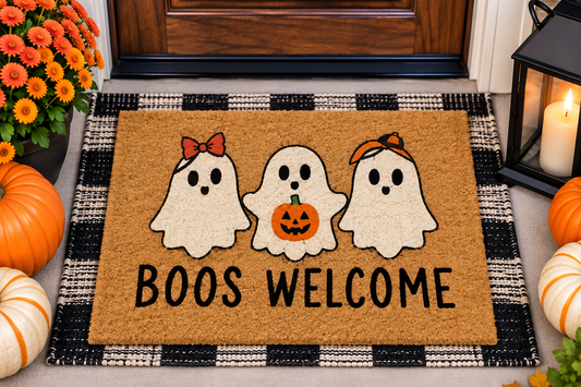 Halloween Door Mat - Boos Welcome