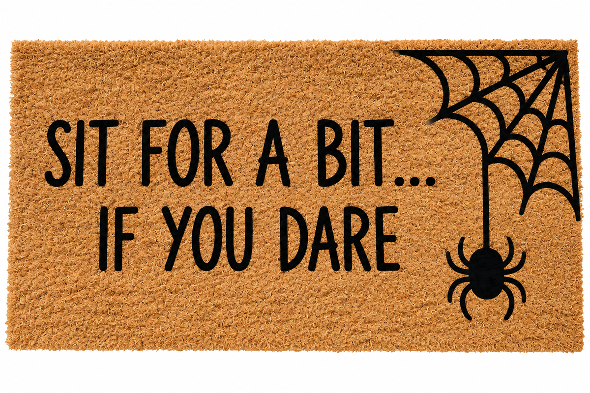 Halloween Door Mat - Sit for a Bit if you Dare