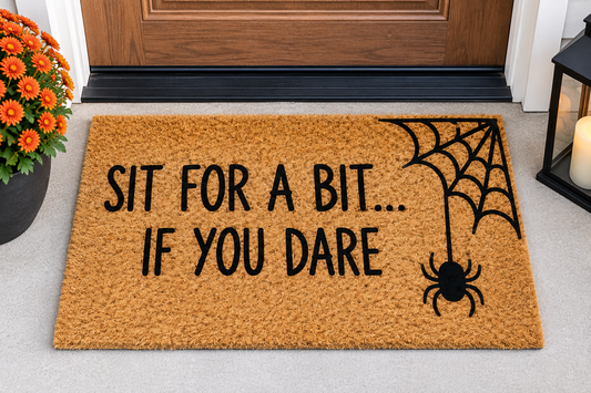 Halloween Door Mat - Sit for a Bit if you Dare