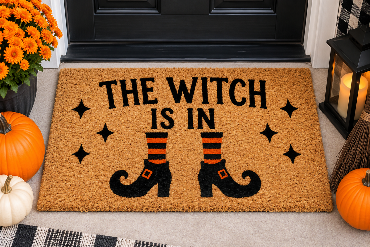 Halloween Door Mat - The Witch is In
