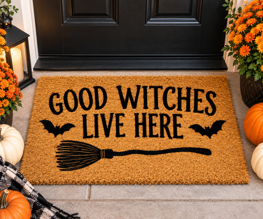 Halloween Door Mat - Good Witches Live Here